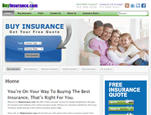 Tablet Screenshot of buyinsurance.com